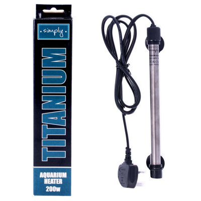 Aquacadabra Simply Aquarium Titanium Heaters / Controller Durable High Quality Fish Tank 200W from B&Q