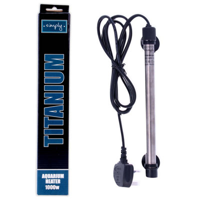 Aquacadabra Simply Aquarium Titanium Heaters / Controller Durable High Quality Fish Tank 1000W from B&Q