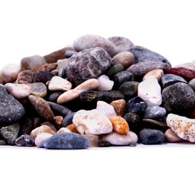 Fish Tank Aquarium Decoration Natural Pea Gravel Stones 7-15mm 20Kg from B&Q