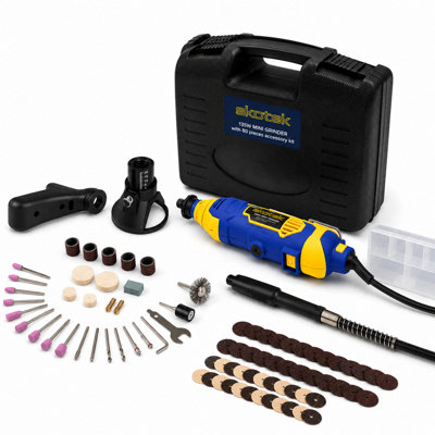 B&Q -  Rotary Tool Accessory Kit And Case Variable Speed 8000 To 33000Rpm Ideal For Diy And Hobby Craft Dremel Compatible
