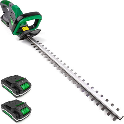 Gracious Gardens Cordless Rechargeable Garden Hedge Trimmer 18V Li-Ion Battery And Charger Included