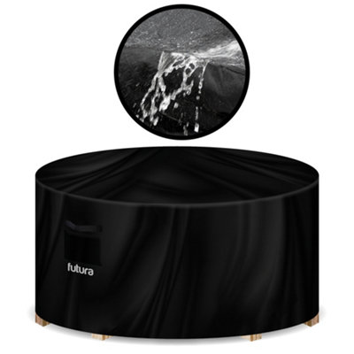 Futura Weatherproof Outdoor Covers Garden Furniture Cover Rip Resistant Fabric - Round 128X71cm