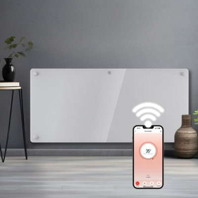 Futura Unisex White 2000W Wifi Glass Electric Panel Heater Radiator Wall Mounted Extra Large - Image 5