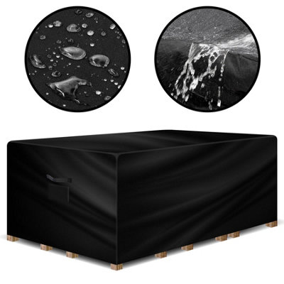 Gracious Gardens Rectangular 150X90X75Cm Outdoor Patio Waterproof Garden Furniture CoverWeatherproof Rattan Sofa Protector from B&Q