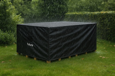 Futura 420D Rectangular 180X120X74Cm Waterproof Garden Furniture CoverOutdoor Patio Weatherproof Rattan Sofa Shield from B&Q