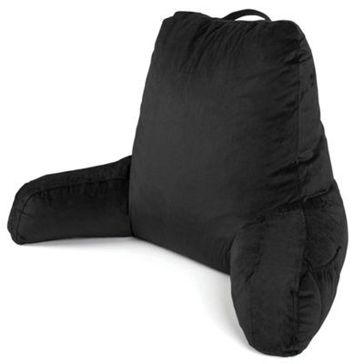 Dreamcatcher Large Black Reading PillowShredded Memory Foam Cuddle Cuddle Cushion BackrestArm Support ,washable Velvet Cover from B&Q