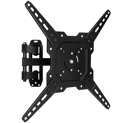 B&Q -  Universal Tv Wall Bracket Mount 26-60 Inch TvsTiltSwivel & 90 RotationVesa 400mm X 400mm35Kg Max Load Heavy Duty