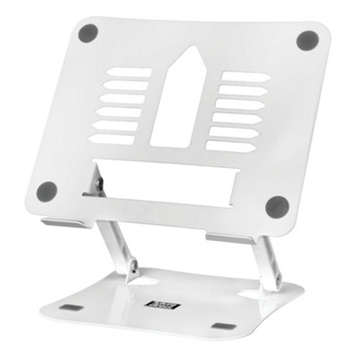 Futura Laptop Stand Adjustable Portable RiserWhite Foldable Aluminium Holder For Macbook Airpro And 11 To 17 Inch Laptops from B&Q