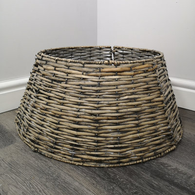 Samuel Alexander 40/58Cm Kd Willow Christmas Tree Skirt Wicker Rattan- Medium Natural - Image 3