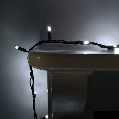 Samuel Alexander 100 Led 8M Premier Christmas Connectable Outdoor Static Lights In Cool White from B&Q