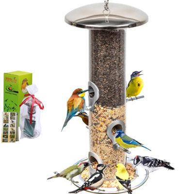 Heavy Duty Stainless Steel Metal Bird FeederEasy Clean Garden Seed Feeders HangingFor Small BirdsWild Backyard By Provide from B&Q