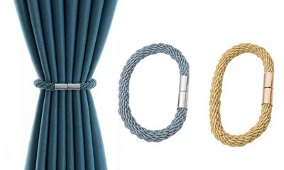 Pair Of Magnetic Curtain Tiebacks from B&Q