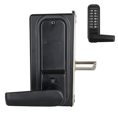Gatemaster Superlock Digital Single-Sided Surface-Fixed Lever Handles With Rapidreset (Left Hand) Bdgswrrl from B&Q