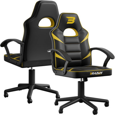 Brazen Yellow Valor Mid Back Pc Gaming Chair