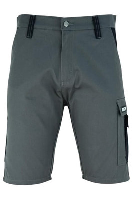Ms9 Mens Cargo Combat Work Working Short Shorts S1- Grey, W32