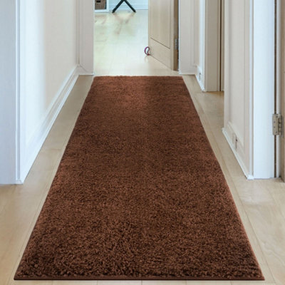 The Rugs Myshaggy Collection Living Room Rugs Solid Design Brown
