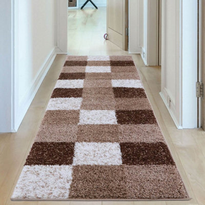 The Rugs Myshaggy Collection Rugs Geometric Design 381 Brown