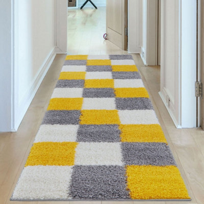 The Rugs Myshaggy Collection Rugs Geometric Design 381 Yellow