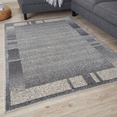 The Rugs Ephesus Collection Modern Rugs 7438Gc Grey/Cream