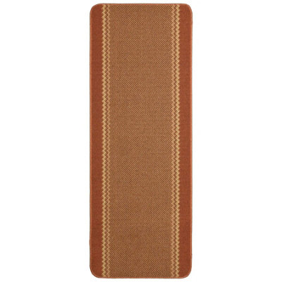 The Rugs Washable Designer Rugs & Mats Lined Bordered Design In Terra 116T