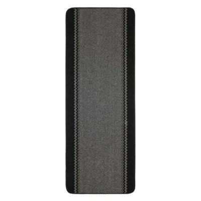 The Rugs Washable Designer Rugs & Mats Lined Bordered Design In 116Bl Black