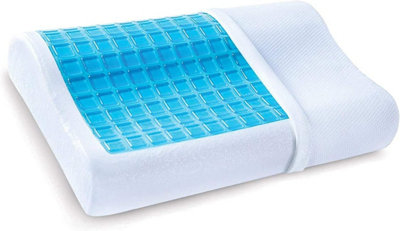 Mantraraj Orthopedic Contour Pillow For Keeps Soothe Neck And Back Pain Gel Cooling Pillow Ergonomic Cervical Pillows For Sleeping from B&Q