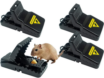 Mantraraj 4Pack Mouse Traps Bait Mice Vermin Rodent Pest Reusable Control Mousetrap Catcher For Indoors And Outdoors from B&Q