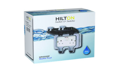 Ip66 Weatherproof 2G Dp Switched Socket (Hilton)20 from B&Q