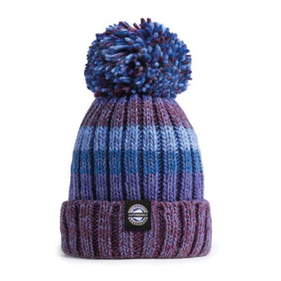 Superbobble Reflective Gradient Rib Knit Bobble HatBerries from B&Q