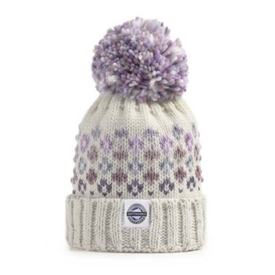 B&Q -  Reflective Nordic Knit Bobble HatSnowfall