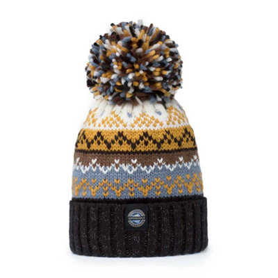 Superbobble Unisex Nordic Knit Beanie Bobble Hat - Midnight Sun - Image 5