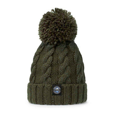 Superbobble Reflective Cable Knit Bobble HatGreenland from B&Q