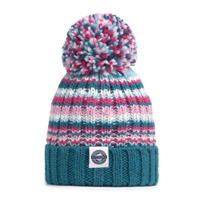 Superbobble Reflective Rib Knit Bobble HatWinter Solstice from B&Q