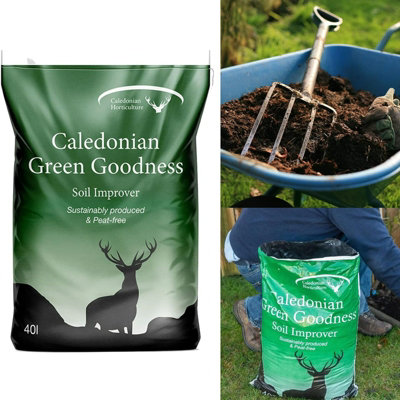 Carbeth Plants 'green Goodness' Peat Free Compost - 40L Bag - Environmentally Friendly Compost