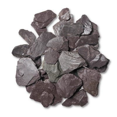 Buttercup Farm 40 mm Bulk Bag 850 Kg SlateBlue Coloured Slate ChipsL100 X W100 X H80 Cm from B&Q