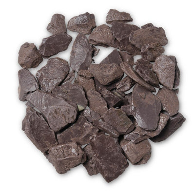 Buttercup Farm 40 mm Bulk Bag 850 Kg SlatePlum Coloured Slate ChipsL100 X W100 X H80 Cm from B&Q
