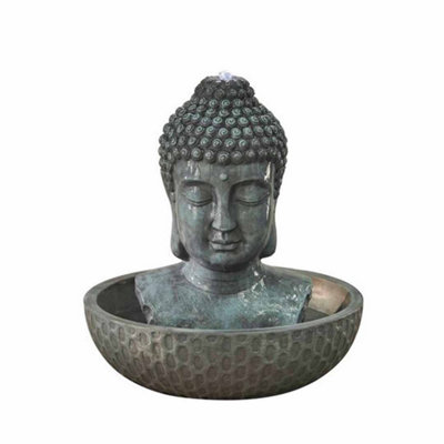 Buttercup Farm Zen Buddha Outdoor Water FeatureL70 X W70 X H76 Cm from B&Q