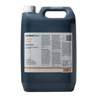 B&Q Furniture Clinic Fabric Paint, Dark Blue 5L Dark/Blue