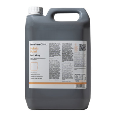 B&Q Furniture Clinic Fabric Paint, Dark Grey 5L Dark/Grey