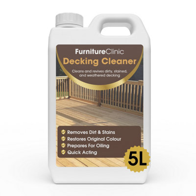B&Q Green Furniture Clinic Decking Cleaner, 5L Large