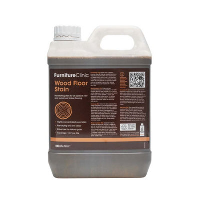 B&Q -  Wood Floor Stain Dark Oak2.5LHighly ConcentratedQuick Drying Wood Stain For All Types Of New & Reclaimed Timber Flooring