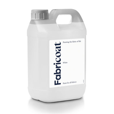 Fabricoat Fabric Paint White2500Ml from B&Q