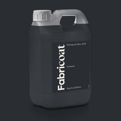 Fabricoat Fabric Paint Gunmetal2500Ml from B&Q
