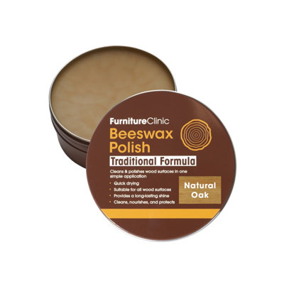 B&Q -  Beeswax Polish Natural Oak200Ml