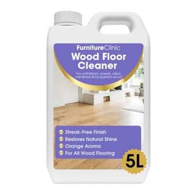 Furniture Clinic Wood Floor Cleaner 5LReady Use For All Wooden Flooring from B&Q