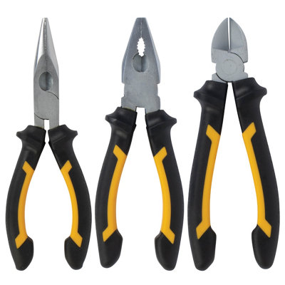 B&Q Blostm Heavy Duty Pliers Set - 3 Pcs