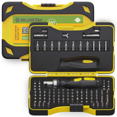 B&Q Blostm Screw Driver Ratchet Set 101 Piece