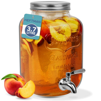 Heftman Glass Beverage Dispenser 3.7L from B&Q