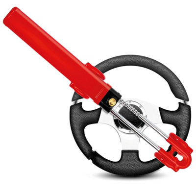 Gadlane Twin Bar Steering Wheel LockRed from B&Q