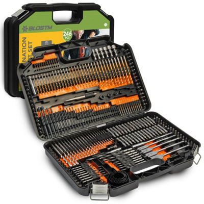 Blostm 246Pc Combination Drill Bit Set from B&Q
